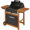 Campingaz Barbecue a Gas da Giardino BBQ da Esterno 3 Bruciatori con Ripiani Laterali e Griglie in Ghisa Smaltata Woody DualGas colore Noce e Nero - 2218751 Adelaide 3