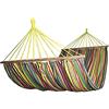 VERDELOOK | Amaca Doppia in Polycotton da Giardino, 220x160 cm, Colori Multipli, per 2 Persone, Senza Struttura