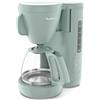 Moulinex Macchina da caffè filtro, Serbatoio acqua frontale 1.25 L, Filtro permanente, Porta filtro girevole con manico largo, Sistema antigoccia, Tenuta calda, Colore eucalipto Morning FG2M1310