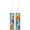 VERVACO Kit Punto Croce Contato Con Telaio RicamoPOPPIES SET DI 2 Segnalibri Punto Croce Da Ricamare ca. 6 x 20 cm Set Fai Da Te Creativo Adulti Ricamo Accessori Per Lavoretti Creativi Cross Stitch