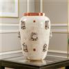 Ceramiche di Caltagirone Sofia Testa di Moro h 40 cm, Madreperla Antichizzato - 40 cm / Madreperla Oro e Lustri