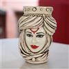 Ceramiche Sofia Lux Testa di Moro h 48 cm — Donna, Madreperla Antichizzato - 50 cm / Madreperla Antichizzato