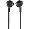 JBL T205BLK AURICOLARE IN-EAR MICROFONO FLAT NERO
