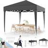 Devoko Gazebo,Gazebo 2x2 Pieghevole Impermeabile,3 Pieghevole Altezza Regolabile,Gazebo Pieghevole,Protezione UV 50 +,Gazebo da Giardino con Borsa di Trasporto,Gazebo Esterno Resistente,Grigio