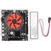 Elprico Supporto Scheda Madre LGA 1156 Core I7 I5 I3,DDR3,PCIe X16 6 USB2.0,Scheda Madre DDR3 a Doppio Canale Memoria 8G con Ventola di Raffreddamento,Dissipazione Rapida del