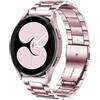 DEALELE Compatibile con Samsung Galaxy Watch 6/6 Classic / 5/5 PRO / 4/4 Classic / 3 41mm / Active 2, Cinturino di Ricambio in 20mm Metallo Acciaio Inossidabile per Huawei GT3 42mm, Rosa