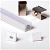 1009 10x9mm PROFILO MICRO ALLUMINIO 1M PER STRISCE STRIP LED LARGHE 6mm 1MT