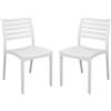 MIlani Home ZULE - set 2 sedie polipropilene impilabile