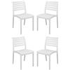 MIlani Home ZULE - set 4 sedie polipropilene impilabile