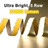 Tuya Striscia LED COB Super Luminosa a 5 File da 1600 LED al Metro DC24V 5 Metri