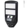 Aigostar Lampione stradale Led 70W Nero con pannello solare IP65 Bianco freddo 6500K con sensore crepuscolare e di movimento Aigostar