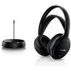 PHILIPS AUDIO SHC5200/10 Cuffie HiFi Wireless Sovrauricolari (32-mm-Driver, Trasmissione FM Wireless, Fascetta con Regolazione Automatica, Design Leggero, Ricaricabile) Nero