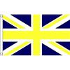 AZ FLAG Bandiera Regno Unito Blu E Giallo 150x90cm - Bandiera Britannica AZZURA E Gialla 90 x 150 cm
