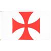 AZ FLAG Bandiera Templari Ordine del Tempio 150x90cm - Bandiera GONFALONE BAUSSANT 90 x 150 cm