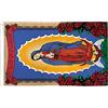 AZ FLAG Bandiera Nostra Signora di Guadalupe 150x90 cm 2 Occhielli | Uso interno ed esterno bandiera decorativa della Guadeloupe Notre Dame de Guadeloupe Rose doppie cuciture e bordi rinforzati