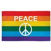 AZ FLAG Bandiera Arcobaleno Simbolo Pace 150x90cm - Bandiera Gay - Rainbow Flag 90 x 150 cm
