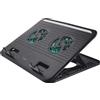 Trust Supporto di raffreddamento Trust Cyclone a 2 ventole per laptop 16" Nero [17866]