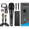 Sennheiser XS 1 Microfono Kit Dinamico Cardioide con Cavo XLR, Astuccio e Access