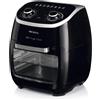 Ariete 4619 Airy Fryer Oven Friggitrice ad Aria e Forno Elettrico con Girarrosto Cestello Rotante Essiccatore 2000 Watt 11 Litri Nero