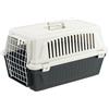 Ferplast Trasportino Gatto, Trasportino Cane Taglia Piccola, Cani e Gatti fino a 8 Kg, Porta in Ferro Plastificato, Fessure di aerazione, 37 x 58 x h 32 cm, ATLAS 20 EL Trasportino Rigido, Nero