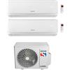 SINCLAIR - Climatizzatore Condizionatore Dual Split 12000+12000 12+12 btu Kw.5 A++ RAY MV-E18BI2 R32
