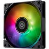 SilverStone Technology SST-AS90B-ARGB - Air Slimmer Ventola sottile da 92 mm con prestazioni migliorate, PWM ed effetto luce ARGB