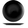 H&H Set 6 piatti frutta Denver in stoneware nero 20 cm