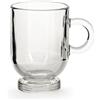 CHIO Set 6 tazze cappuccino Amsterdam in vetro trasparente cl 22