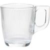 ARC Set 6 tazze caffè Stripy in vetro trasparente cl 9
