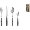 Amefa Servizio 24 posate Comptoir in acciaio inox manico in plastica colore grigio