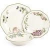 CHURCHILL Set 6 piatti frutta Victorian Orchard in earthenware bianco decorato cm 20