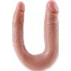 Doppio dildo realistico - Double Trouble Small - rosa cipria