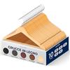 SereneLife Grucce Appendiabiti, 10 Stampelle Armadio in Legno, Appendiabiti Resistenti con Gancio Girevole a 360° e Tacche, Design Sottile per Felpe, Camicie, Giacche, Vestiti e Altro