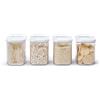 Mepal - Set di 4 pezzi - Contenitori Plastica per Alimenti con Coperchio - Organizzatori da Cucina - Trasparente, Impilabili & Ermetici - 4 x 1000 ml - White