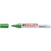 Edding 750 Marcatore a Vernice Lucida, Verde, 1 Pennarello, Punta Rotonda 2-4 Mm, Pennarello Indelebile per Vetro, Pietra, Legno, Plastica, Carta, Impermeabile, Alta Copertura