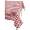 Casatessile Tovaglia plastificata Rettangolare Italiana PIC NIC Tovaglia Cerata, Tovaglia Plastica - Rosso, 6 posti 140x180 cm.