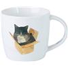 Maxwell & Williams DX1216 - Tazza da caffè 400 ml, serie Feline Friends, porcellana bianca, gatto e scatola, in confezione regalo