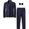 mintgreen Completi per Cerimonia per Bambini, Completo Elegante Vestito Battesimo Maschio Ragazzo, Blu Scuro, 8-9 Anni, 140
