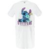 Disney Stitch Camicia da Notte per Donna, Abito Corto con Design Stitch, Pigiama Estivo, Regalo per Donne e Adolescenti | Taglia S, Bianco