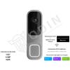AJAX 66393 Doorbell videocitofono con IA integrata, sensore PIR e controllo tramite App colore grey
