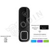 AJAX 66391 Doorbell videocitofono con IA integrata, sensore PIR e controllo tramite App colore nero