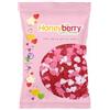 Honeyberry Zuccherini Decorativi per Dolci Naturali e Commestibili 55g - Codette di Zucchero Colorate per Decorare Torte, Cupcakes, Biscotti, Gelati, Dessert e Come Toppers per Glasse (Cuori d'Amore)