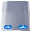 Essential Arts - Confezione da 10 fogli in acetato, formato A5, 240 micron, in PVC, extra spesso, per incisioni, artigianato, stencil e regali (148 x 210 mm)