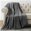 Utopia Bedding Coperta Pile Blanket [152x127 cm, Grigio] Coperta Calda per Letto, Divano, Sedia e Divano - 300 GSM Morbida, Accogliente e Spessa per Tutte le Stagioni