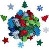 jenich 180 pezzi di feltro stelle albero natale fiocchi di neve decorazione da tavolo per la notte di nozze rosso verde grigio albero natale fiocchi di neve