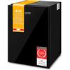 TZS First Austria Mini frigorifero senza congelatore, design in vetro, frigorifero silenzioso, minibar, arresto della porta sostituibile, ufficio e piccoli appartamenti, 40 l (netto 35 L)