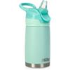 Nuby - Bottiglia in Acciaio Inox Flip-It Reflex da Viaggio - Bicchiere Antigoccia per Bambini con Chiusura di Sicurezza e Design Termico - Bottiglia da Viaggio per Bambini da 300ml - Colore Menta