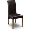 Julian Bowen, Set di 2 sedie da pranzo Cuba, marrone scuro