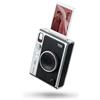 instax Fujifilm instax mini Evo Black- Fotocamera Ibrida a Sviluppo Istantaneo, Stampante per Smartphone, Design Analogico, 100 Combinazioni di Effetti, Dimensioni Stampa 86 x 54 mm