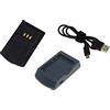 PowerSmart® Caricatore USB per O2 Xda Orbit, arancione SPV M650, Qtek G200, T-Mobile MDA Compact III